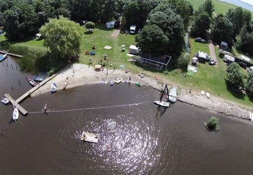 Glampen op watersport camping